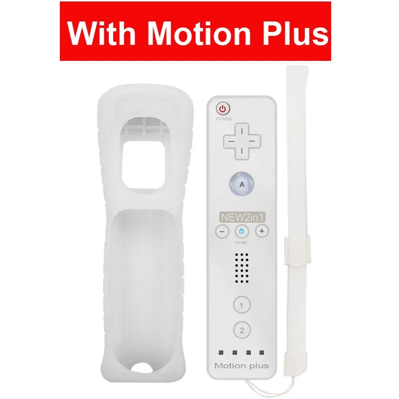 Wireless Remote Gamepad Controller Compatible Nintendo Wii Console Nunchuck Remote Control Joystick Joypad Optional Motion Plus 