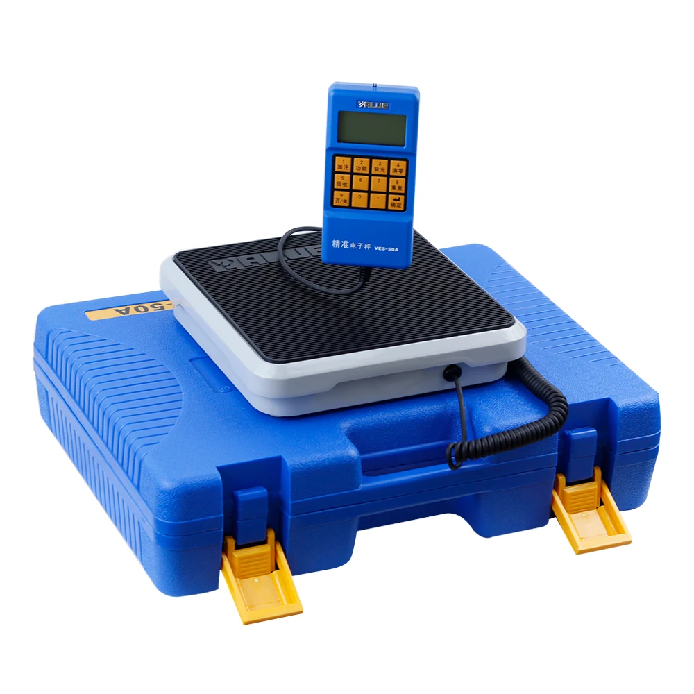 VES-50A/100B Manual Refrigerant Recovery Electronic Balance High-Precision Metal