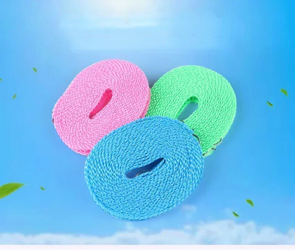5/3m Portable Fence Style Anti Slip and Windproof Clotheslines for Outdoor Travel Yard Drying Sheets Save Space Storage