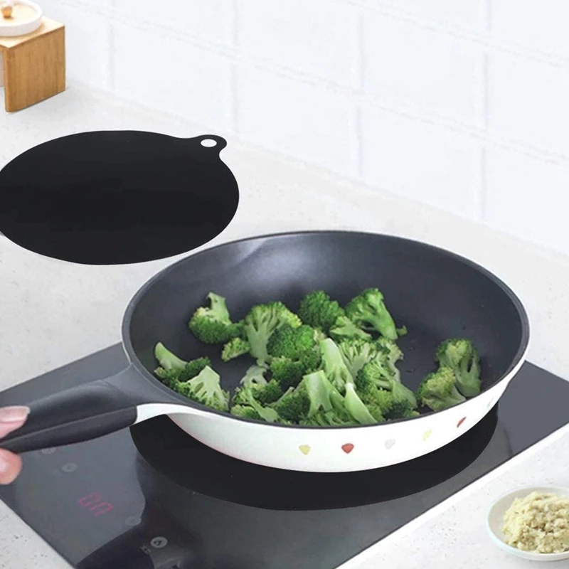 Tappetino In Silicone Termocromo Per Piani Cottura A Induzione - Rotondo, Antiscivolo, Riutilizzabile (18cm) - Foto 6