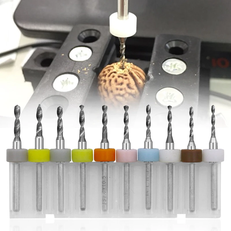

10pcs/Set 0.3mm To 1.2mm PCB Mini Drill Bit Tungsten Steel Carbide for Print Circuit Board CNC Drill Bits Machine