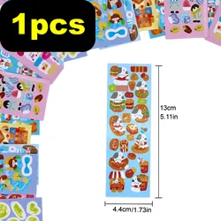 Aesthetic Kawaii Stickers for Kids - Cute Diary and Scrapbooking Decoration Supplies (1pcs)