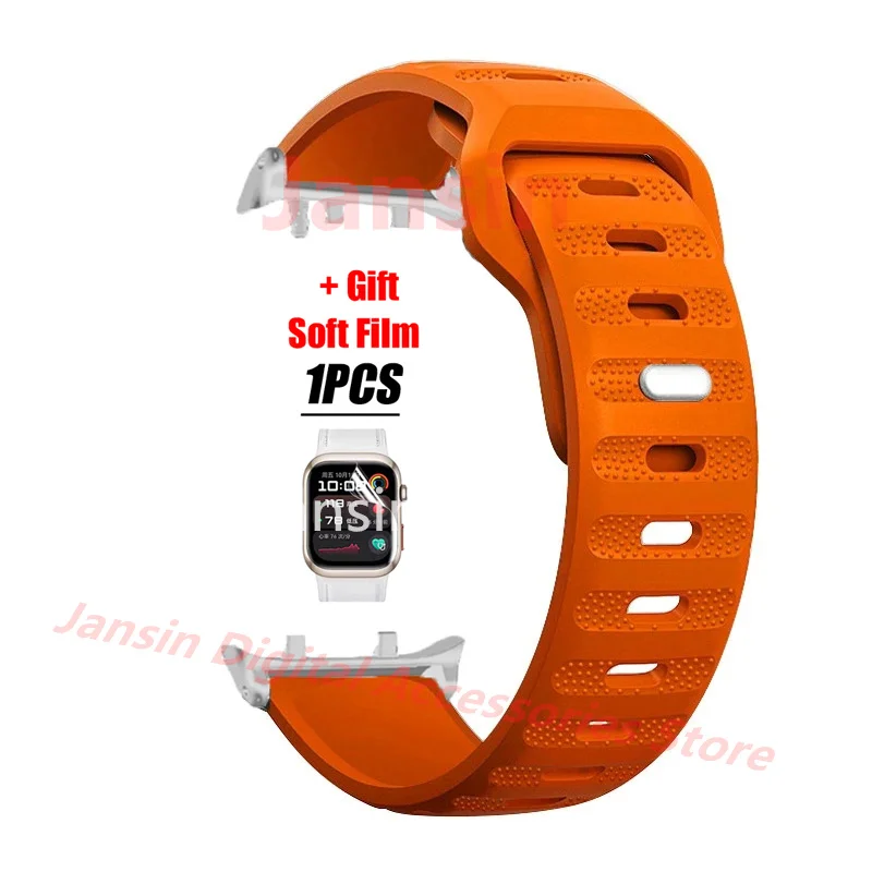 Premium Silicone Sport Band with Screen Protector - Replaceable Bracelet Accessories