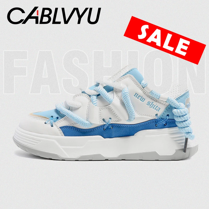 

CABLVYU New Classics Skateboarding Shoes Men High Quality Antiskid Damping Walking Sports Shoes Leather Casual Sneakers Male