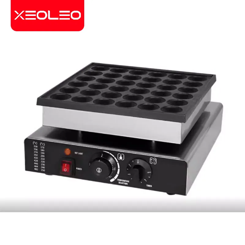 Xeoleo Electric 36 Fori Pancake Machine 850W Mini Pancake Maker Mini Dutch Pancake Waffle Makers
