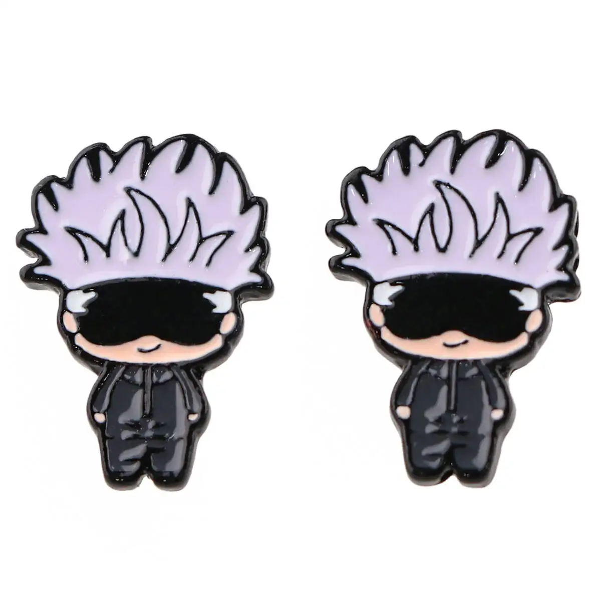thumbnail image 1 of Anya-Piercing de acero inoxidable para mujer y hombre, pendientes de tuerca de Anime, joyería esmaltada, decoraciones, regalos para niñas, 1 of 5