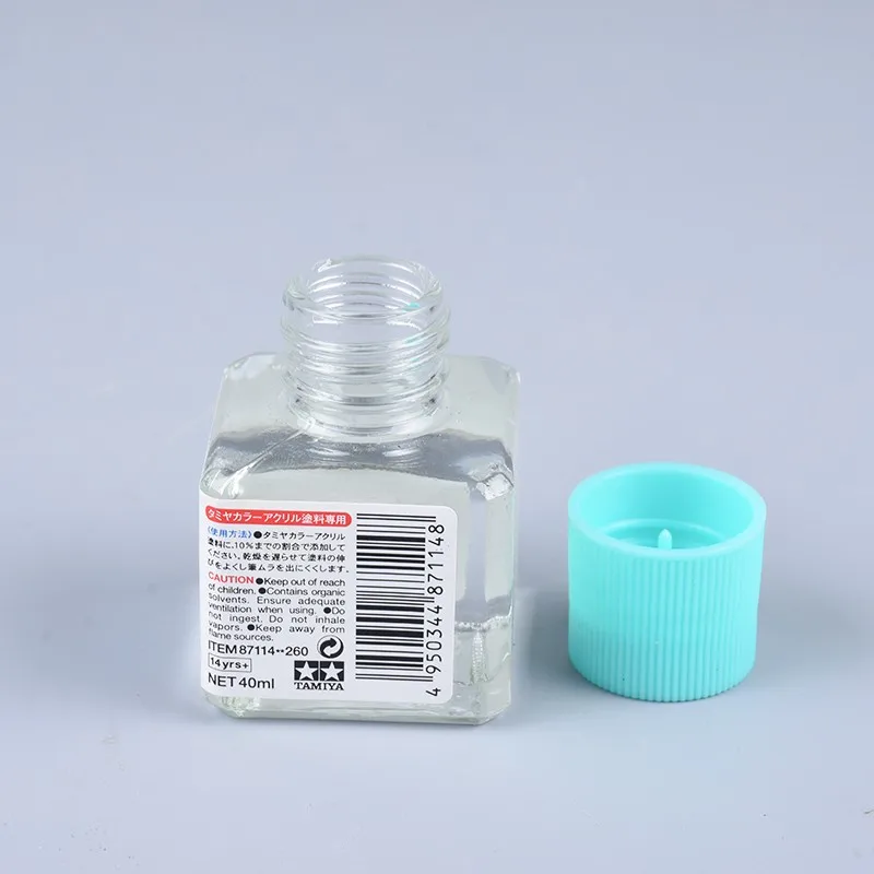 タミヤ プラモデル用アクリル塗料遅延剤 40ML 塗装スムーズ仕上げ/筆跡