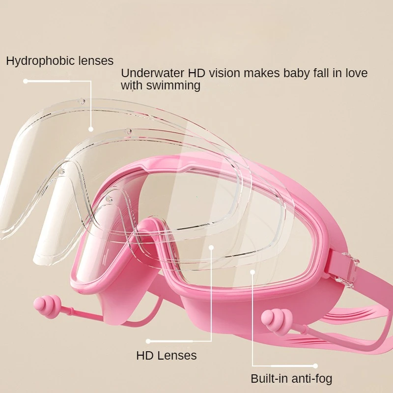 Swim Goggles for Kids Toddler 3-16Y Anti Fog No Leak Clear Wide Vision Swim Glasses Boys Girls Pool Beach Swimming Accessories 2