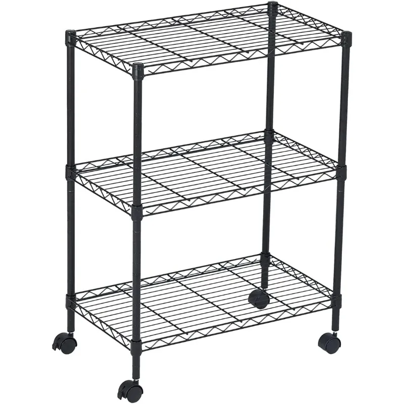 

3 Tier Wire Shelving Unit Storage Rack,Organization Units for Products Plant Pantry, Garage, Laundry Racks Durable Shelf Stand