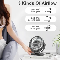 Ventilateur électrique Portable pour ordinateurs portables, ventilateur USB silencieux, réglage à trois vitesses pour la maison, le bureau, le Camping en plein air, Mini ventilateur 6