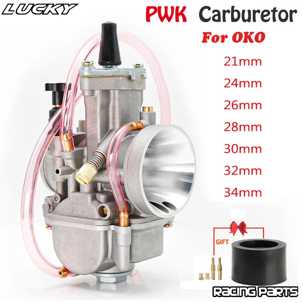 Carburateur de moto à fond transparent pour PWK 21 mm, 24 mm, 26