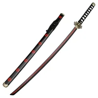 41inch Cosplay Roronoa Zoro Three-knife Ghost Cut Ver Weapon Prop Sandai Kitetsu Katana Sauron 104cm Wood Sword 2