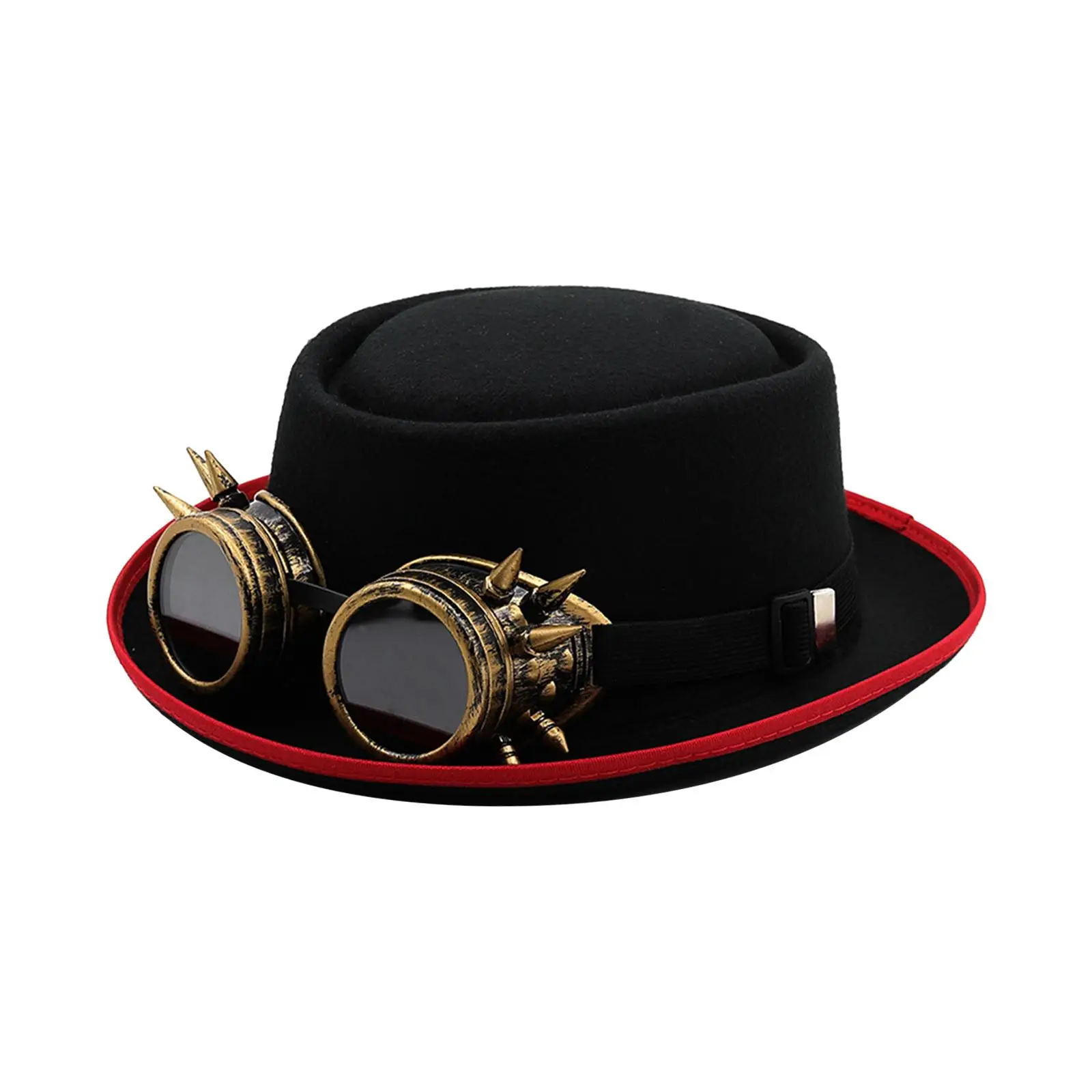 Steampunk Hat Headwear Punk Black Adults Party Hat Cosplay Headgear Gothic Hat for Stage Performances Halloween Dress up