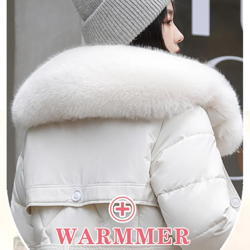 Winter Jackets Women Long Parkas Big Fur Collar Thick Warm Women\'s Winter Coats Fashion Slim Female Jacket Snow Coat Outwear