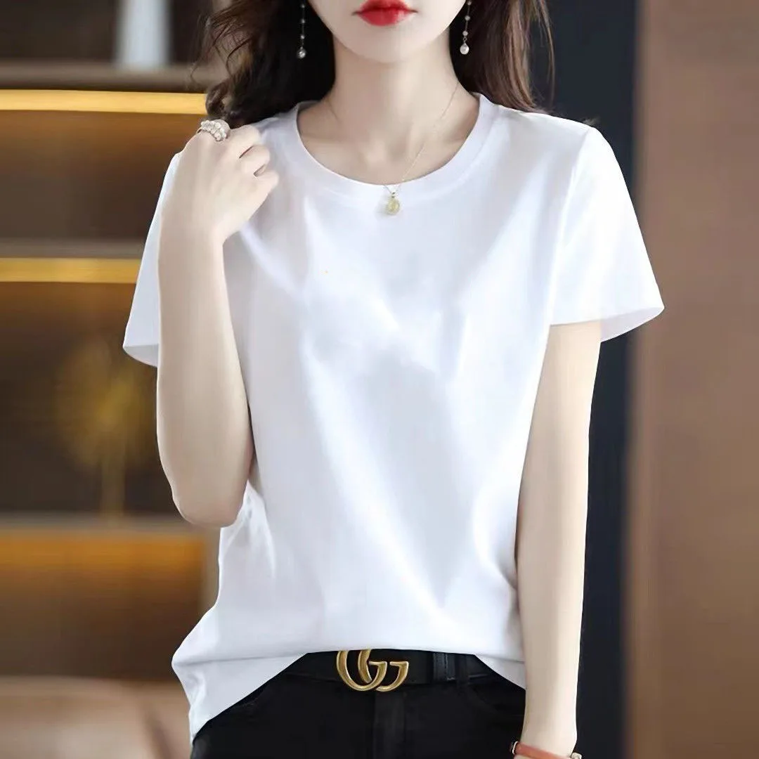 Pure cotton white t