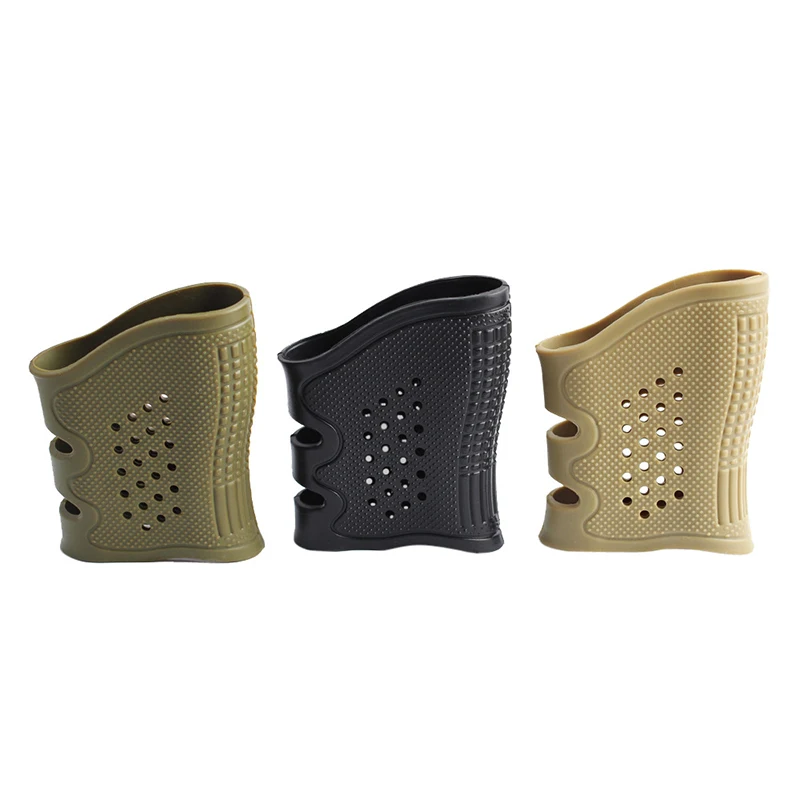 

Tactical Pistol Rubber Grip Anti Slip Glove For Glock 17 19 20 21 22 23 Hunting