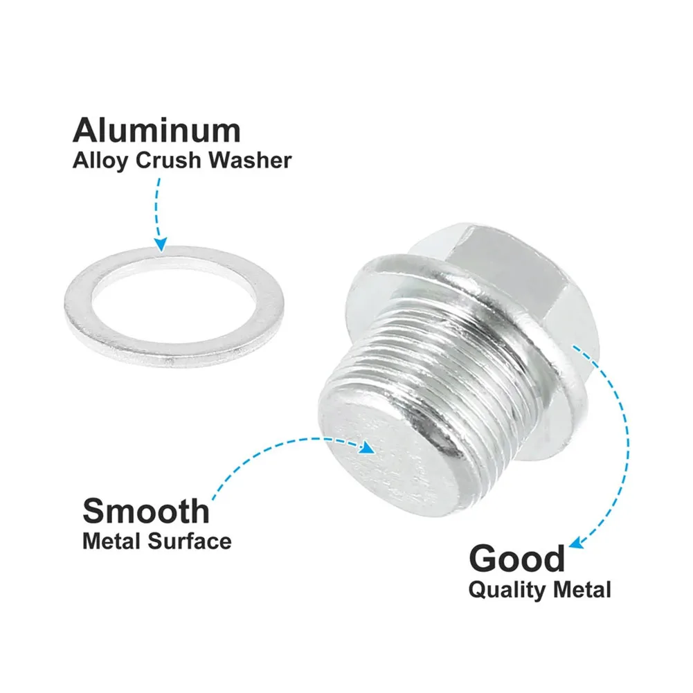 Engine Oil Drain Plug Oil Pan Drain Plug Change High Universality Fitment Long-lasting Metal Construction For Acura