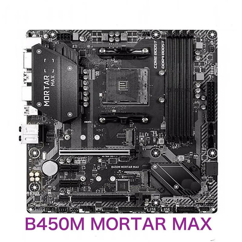 Per Msi B450M Scheda Madre Desktop Mortaio Max Ddr4 Presa Microatx Scheda Madre Am4 Testata Al 100% Ok Completamente Funzionante
