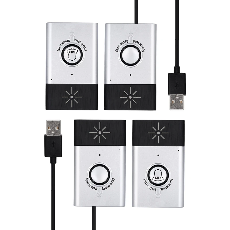 

2X Wireless Intercom Doorbell Home Voice Intercom Doorbell Support Two-Way Intercom Professional Penetration