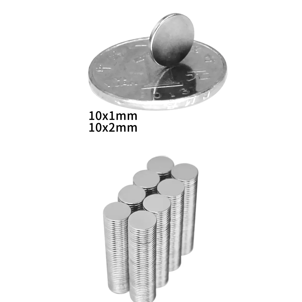 Neodymium Magnets 50~1000PCS 10x1 10x2 10x3 10x1.5 10*1 10*4 10*10 Disc Round