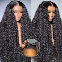 250% vague profonde sans colle perruque cheveux humains bouclés 13x6 HD perruque frontale vague d'eau dentelle avant perruques 5x5 7x5 HD dentelle porter et Go perruque vente 5