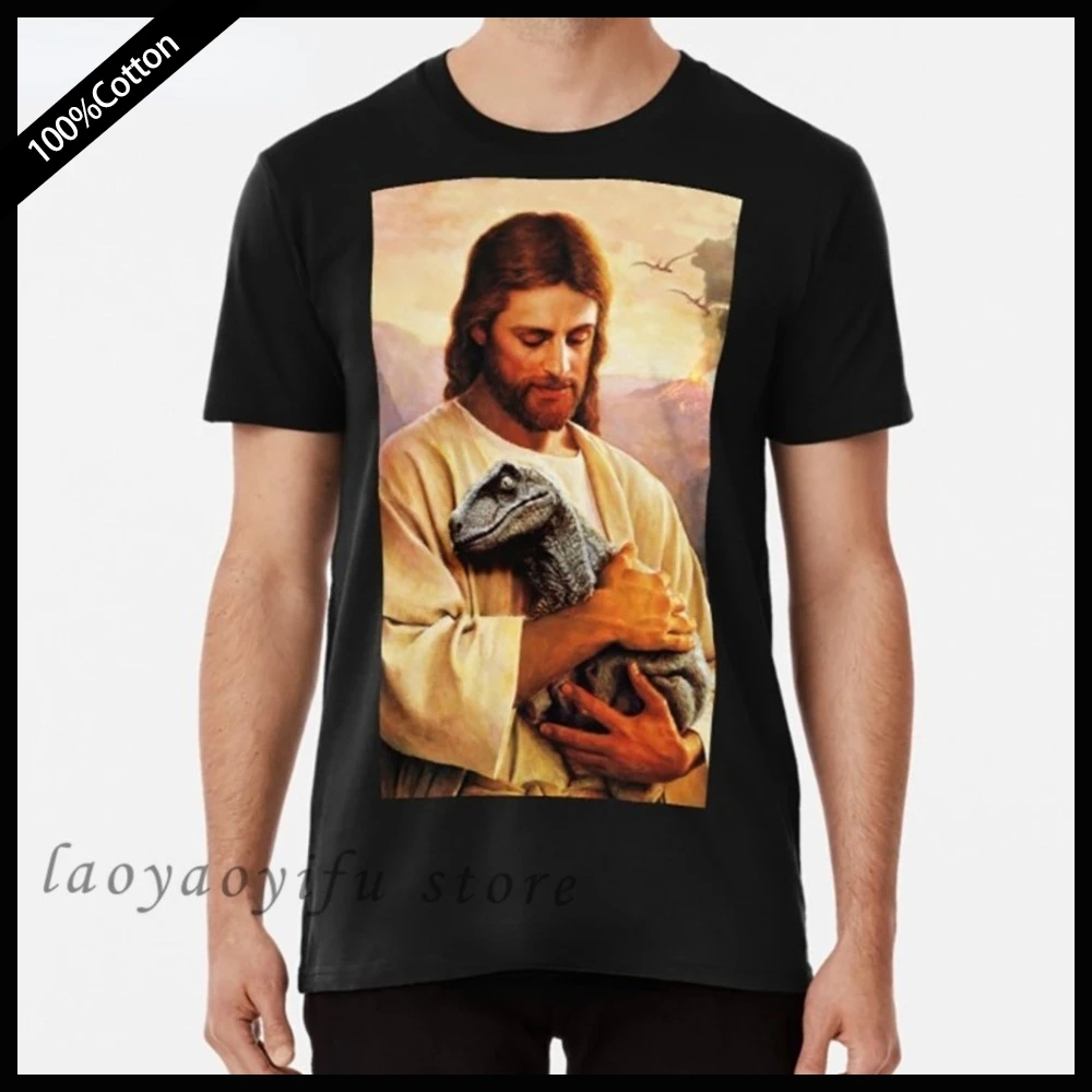 

Jesus Raptor T Shirt Christian Short-sleev Tops Women Men Religion Tshirt Summer Casual Oversized Tee Ropa Hombre Camisetas