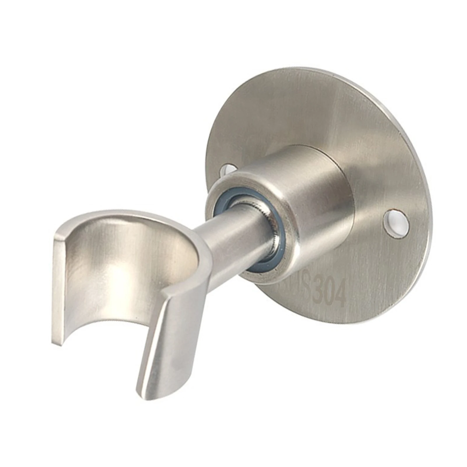 

Universal Shower Head Holder Stainless Steel Hotel Heavy Duty Adjustable Angle Waterproof Home With Screws Wall Mounted Bathroom