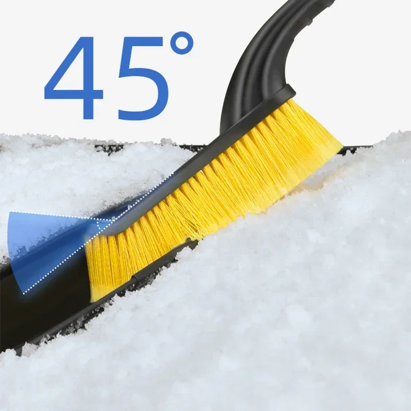 Car Snow Removal Shovel Truck with Ice Removal Snow Sweeping Brush Scraper Artifact Glass Winter Defrost Tool