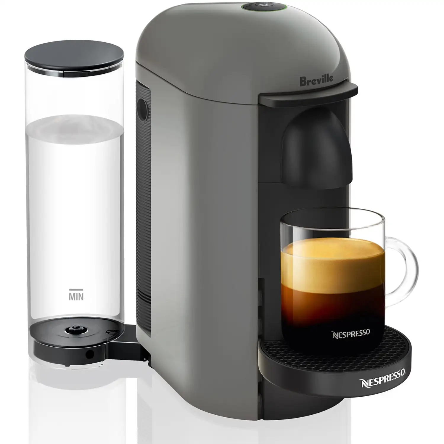 

Кофеварка Nespresso VertuoPlus от Breville, серая