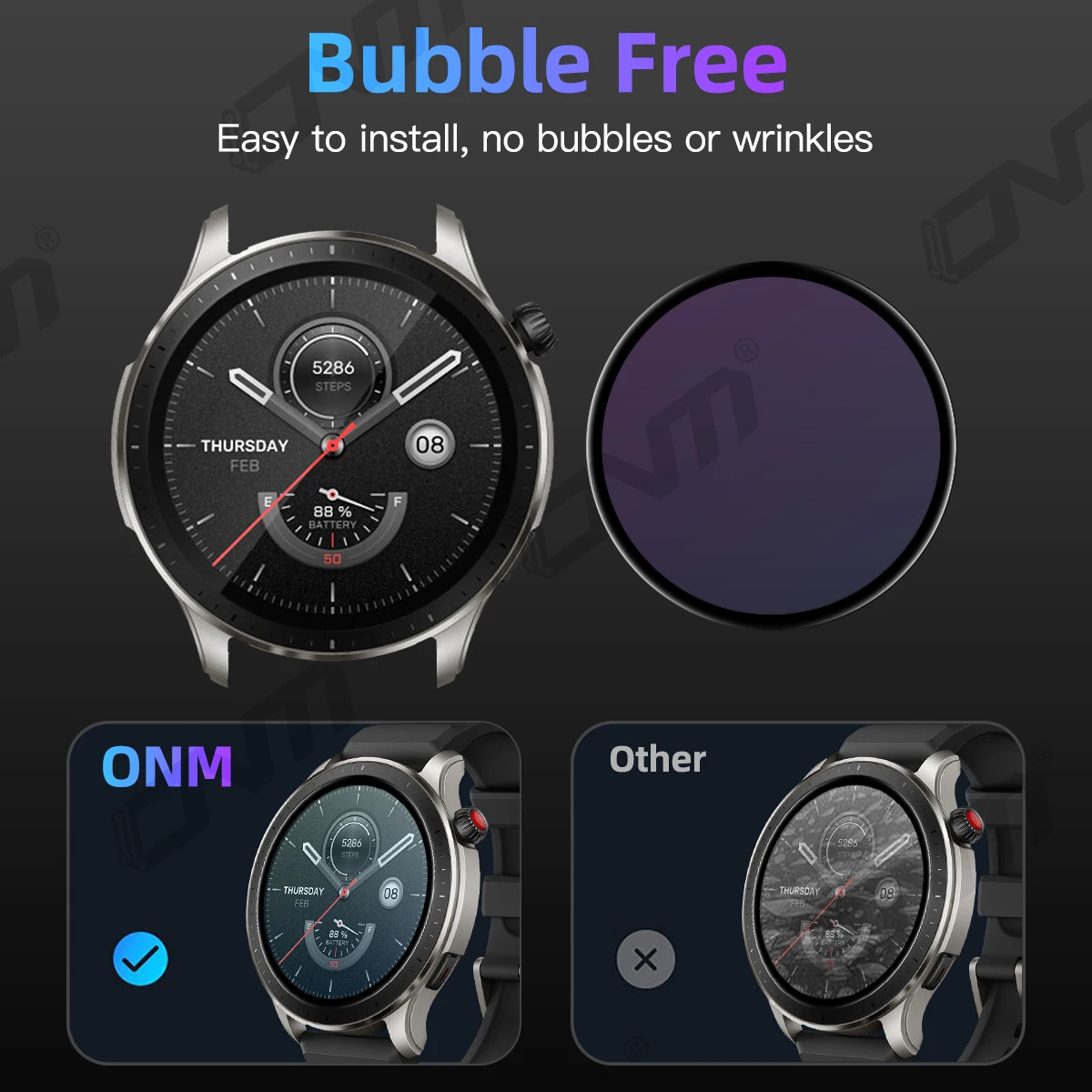Premium Full Coverage Flexible Screen Protector Film for Smartwatches – Durable Soft Protection Accessory