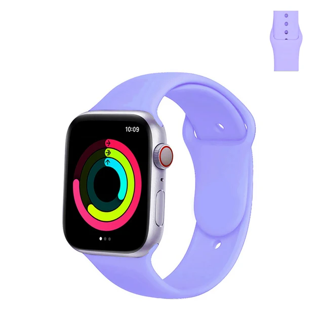 Sport Silicone Strap for Apple Watch Band 45mm 41mm 40mm 38mm Soft Bands Waterproof Wristbands for iWatch Series 7 SE6 5 4 3 2 1 17