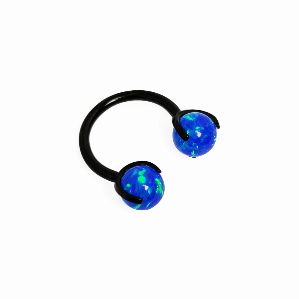 ASTM F136 Titan Tragus Piercing 16G Schwarz Nasenringe Zirkon Klapp Knorpel Septum Ohrring Piercing Körperschmuck Großhandel – Detail 20
