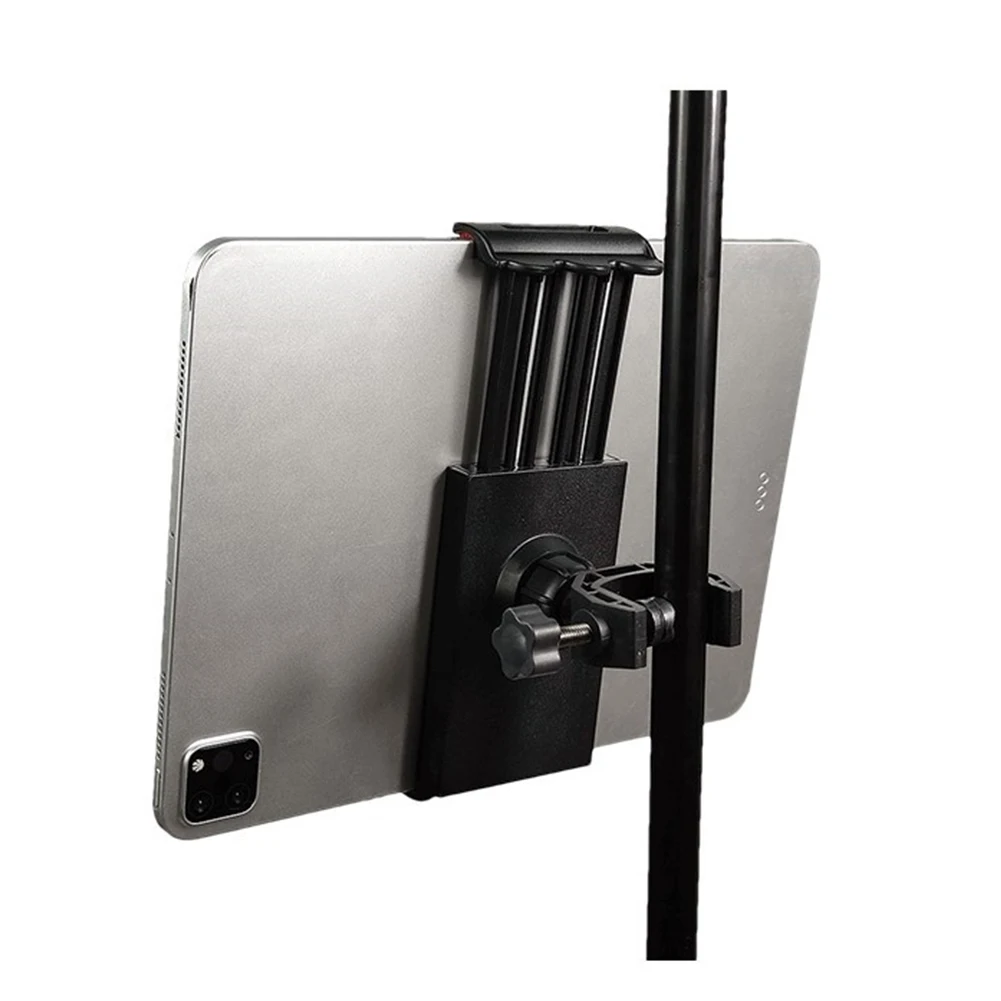Sf7c4f40839844831b836ed54e474b1c7d Universal Microphone Stand Mount Holder Adjustable for Cellphone and Tablet Clip Phone Bracket 360° Rotation Musical Instrument Mallzona