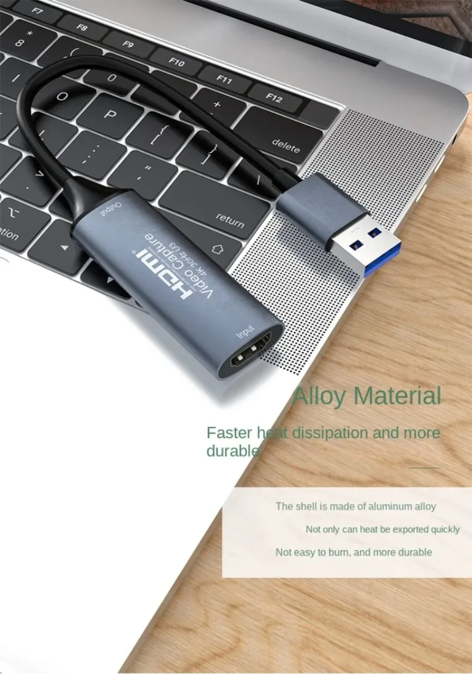 USB3.0/2.0 Video Capture Card 1080 HDMI-compatible 4K@30Hz Game Grabber Record for Switch Xbox PS4/5 Live Broadcast video capture card