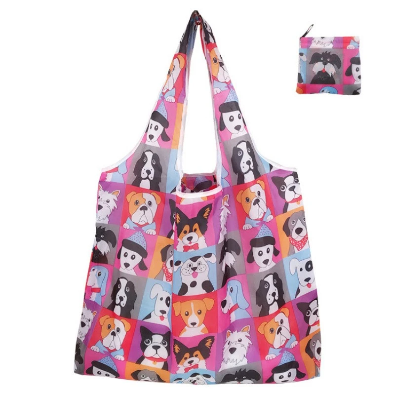 Eco-Friendly Foldable Tote Bag - Large Reusable Shopping and Storage Solution