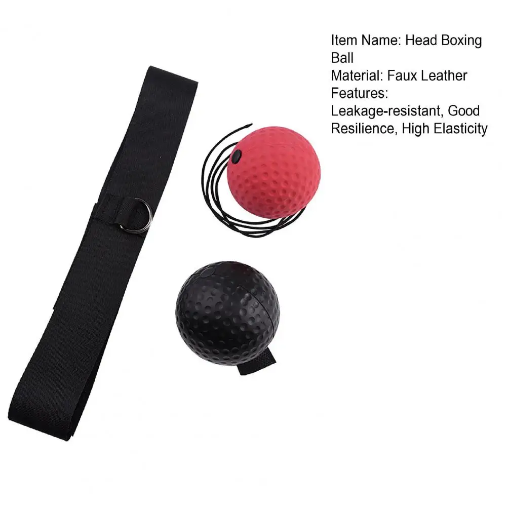 1 Set Headband Boxing Rebound Ball High Elasticity Flexibility Fitness Training Head Training Speed Boxing Ball Gym Use