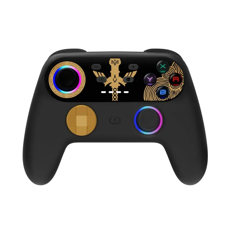 Wireless Controller HY-9017 for Switch/Xinput/Dinput/PS3/Android with Turbo,6 Aisx,Programming,RGB Light&Double Motor Functions