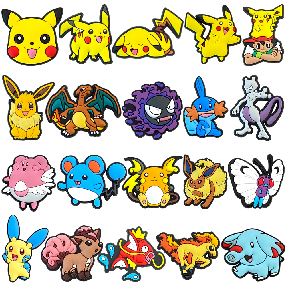 Shoe Charms VC Decoration Buckle Pokemon Sandals Accessories Male and Female Children Gifts
