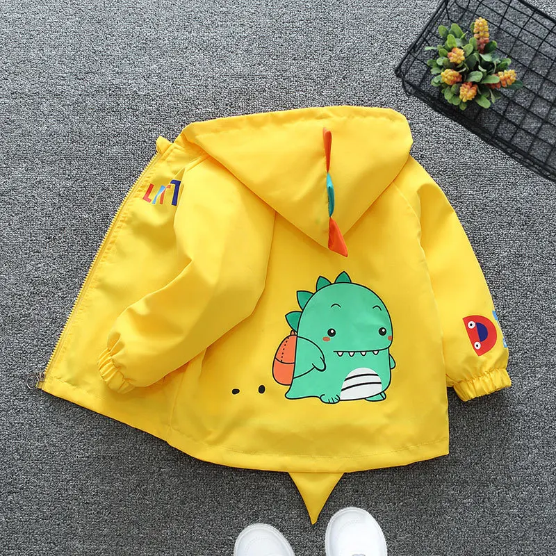 Children Hiking Jackets Hiking Camping Boys Zipper Outdoor Coats New Baseball Uniform Hooded Waterproof Windproof Outwear