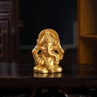 Elephant Statue For Home Decor Decoration Spiritual Decoration Gold Ganesha Statue Yoga Enthusiasts Indian Culture - Image 6