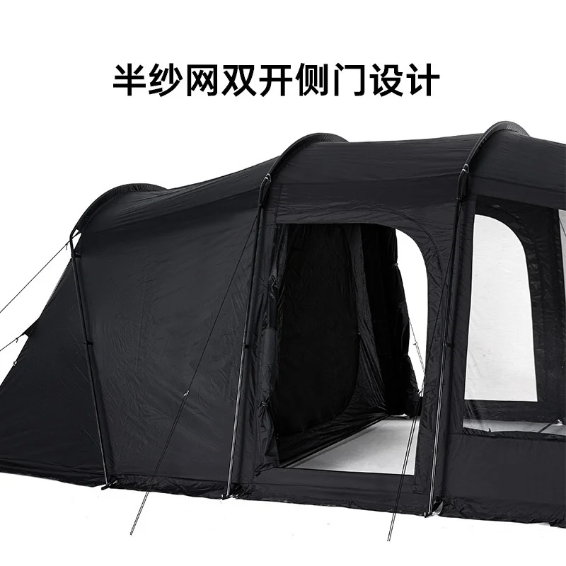 Naturehike-Blackdog トンネルテント屋外キャンプ用品 1 つの部屋と 1