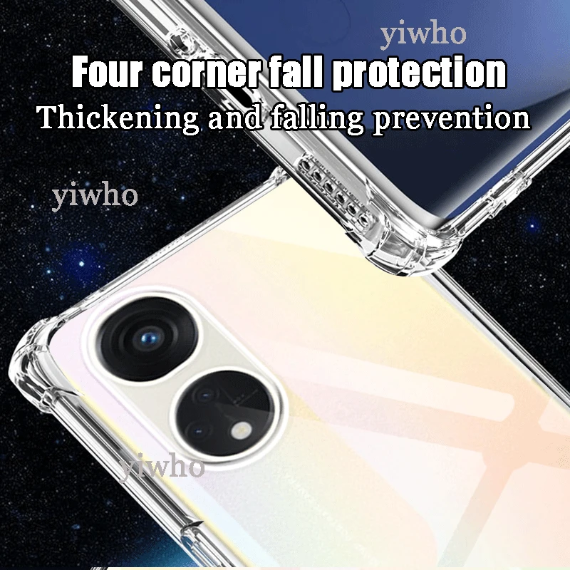 Enhanced Soft Silicon Clear Shockproof Phone Case - Protective Bumper Coque