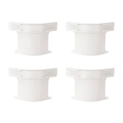 4-Piece Heavy Duty Bedsheet Corner Tightener Clips (White)