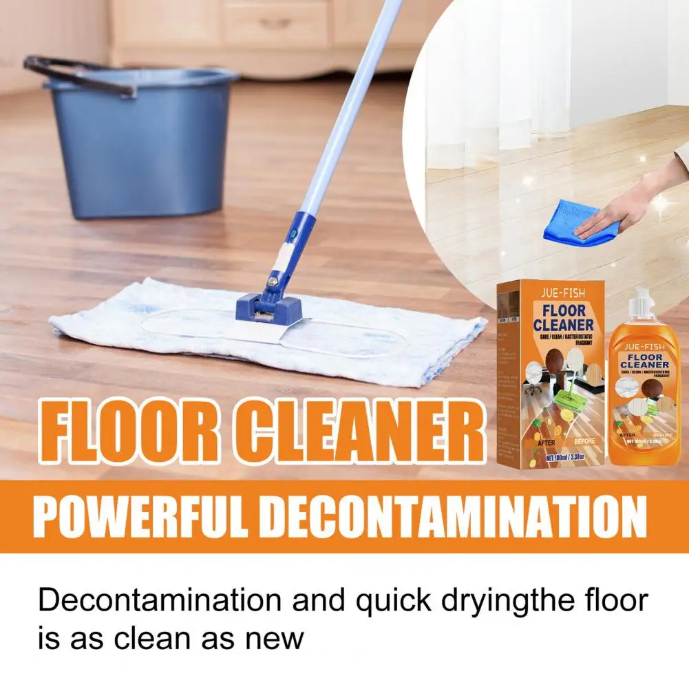 Grease Remover for Floors Floor Cleaner for Wooden Floors Powerful Wood Floor Cleaner Removes Dirt Polishes Tiles Brightens