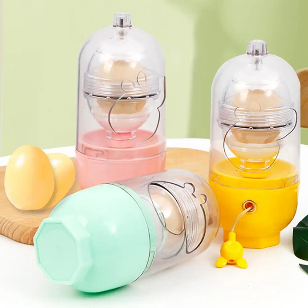 Egg Shaker Hand Pull Type Manual Blender Egg Beater Kitchen Tools Egg Yolk White Mixer Scrambler