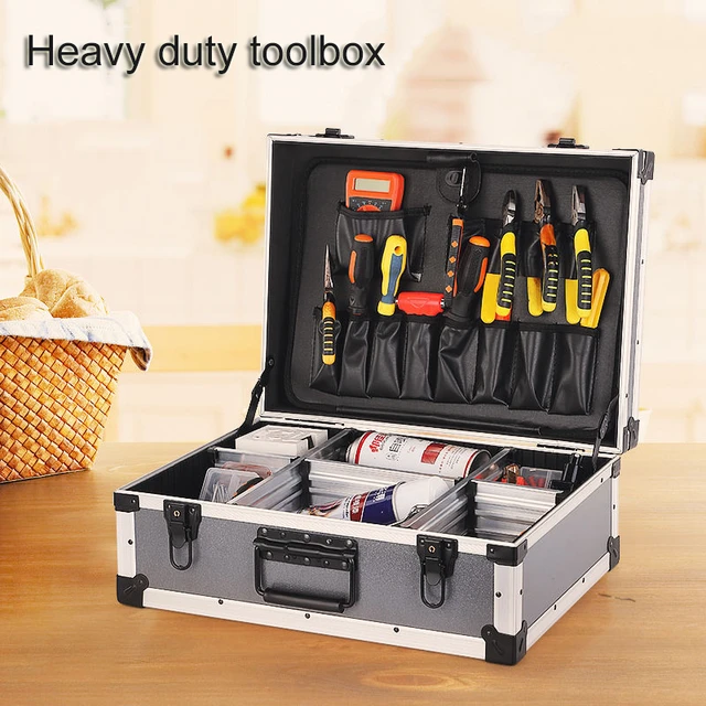 Professional Tool Box Potable Toolbox Dividers for Drawers Large Tools  Carrying Organizer Empty Complete Storage Mechanical - AliExpress