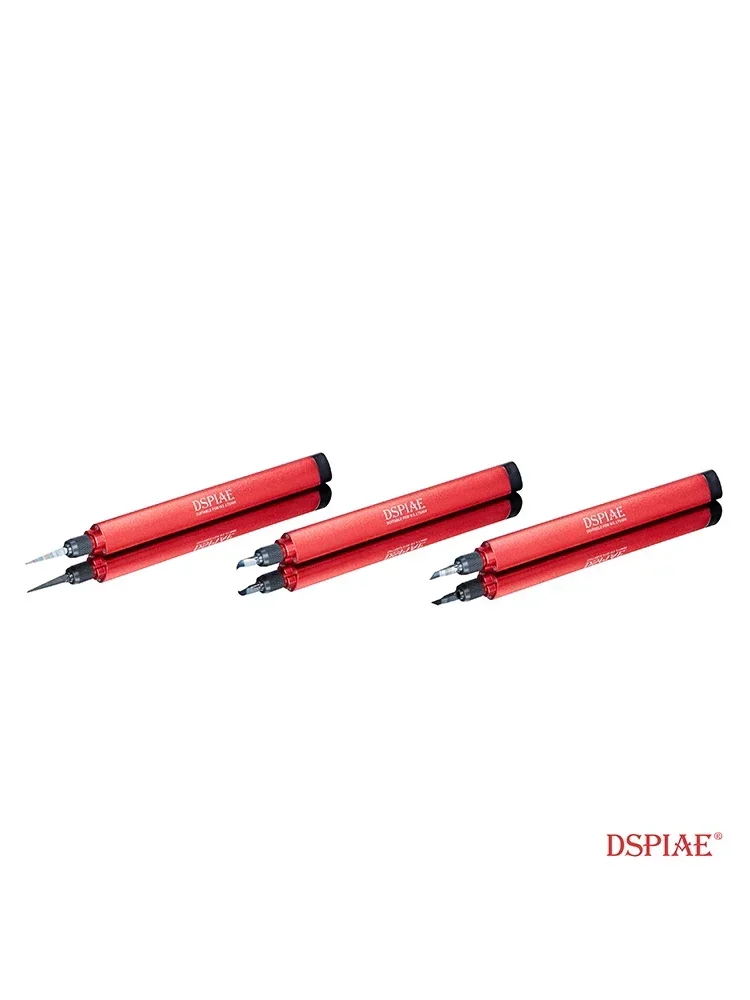 DSPIAE Model Making Tool AT-TH Hook Knife Scoring Line Pushing Knife 3.175mm Diameter Metal Handle Model Building Tool