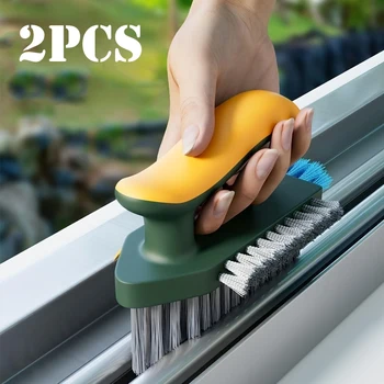 1/2 pezzi Spazzola per pulizia triangolare versatile Nessun angolo morto per bagno, cucina e uso esterno Scrubber multisuperficie durevole 1