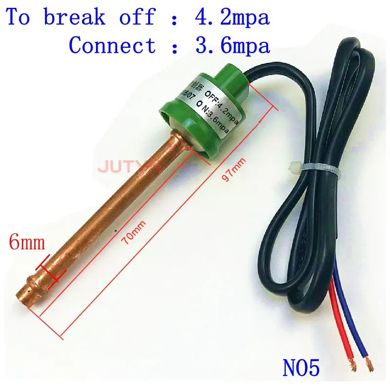 R410 air conditioner high pressure sensor control switch insert protection switch heat pump refrigerator compressor repair parts air conditioner parts,air conditioning accessories