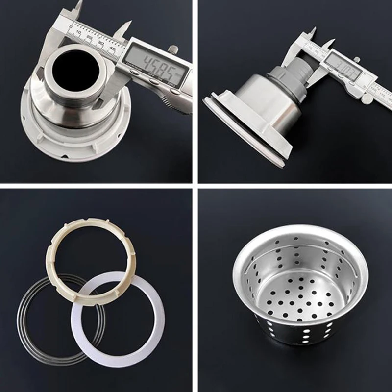 1PCS Household Stainless Steel Sink Filter Pool Bathtub Bathroom Sewer